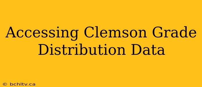 Accessing Clemson Grade Distribution Data