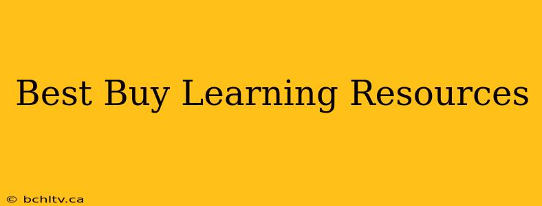 Best Buy Learning Resources
