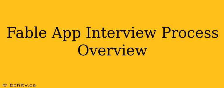 Fable App Interview Process Overview