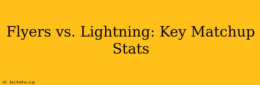 Flyers vs. Lightning: Key Matchup Stats