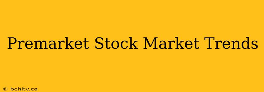 Premarket Stock Market Trends