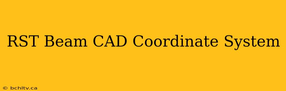 RST Beam CAD Coordinate System