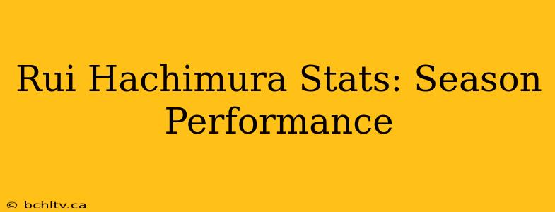 Rui Hachimura Stats: Season Performance