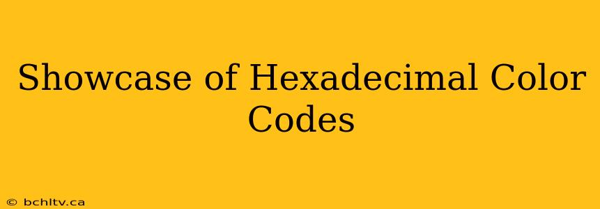 Showcase of Hexadecimal Color Codes