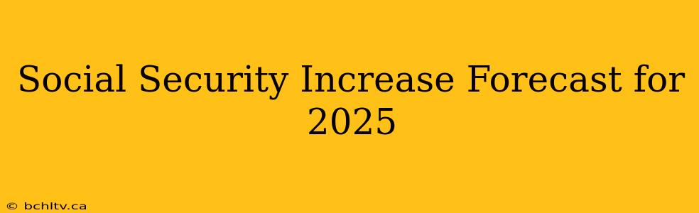 Social Security Increase Forecast for 2025