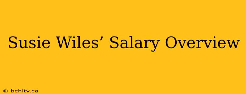 Susie Wiles’ Salary Overview