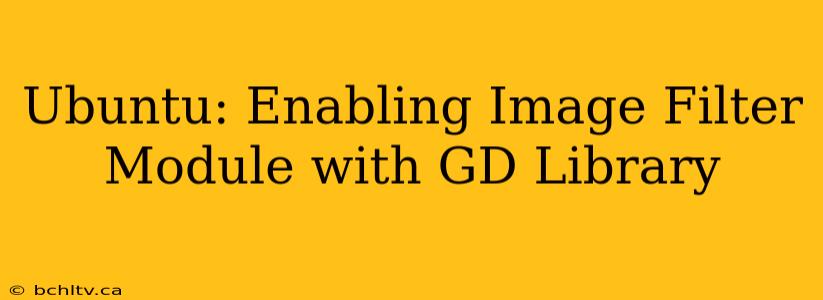 Ubuntu: Enabling Image Filter Module with GD Library