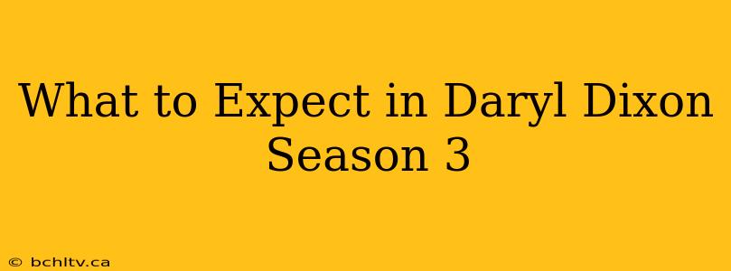 What to Expect in Daryl Dixon Season 3